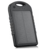 Powerbank Cargador Solar 5000 mAh Negro